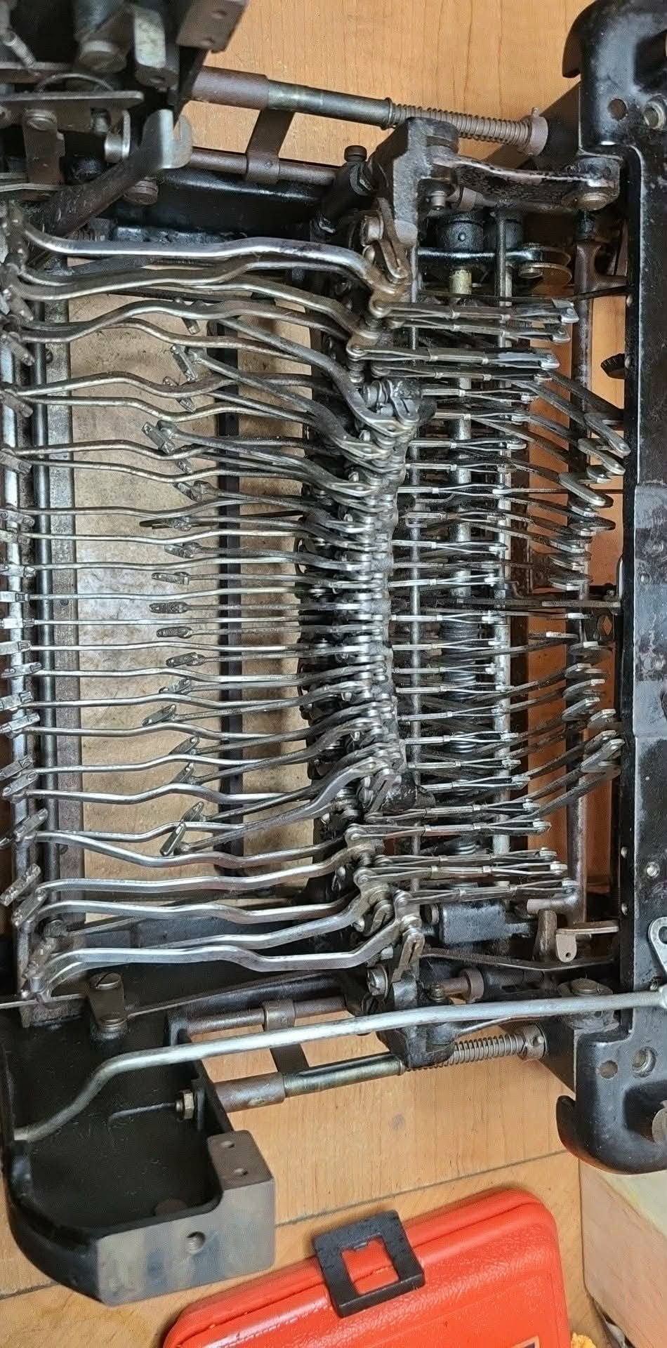 Typewriter after repair work.